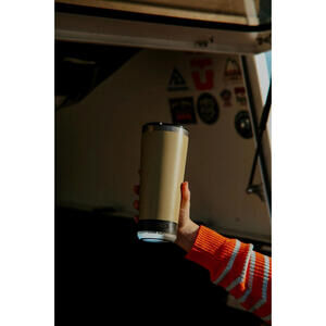 Sandstone Vibe 28oz Stainless Steel Tumbler with Flashlight Beacon